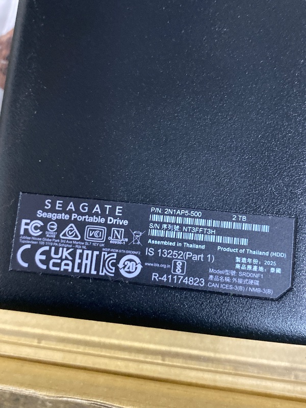 Photo 1 of *NOT ABLE TO TEST* Seagate Portable 2TB External Hard Drive HDD — USB 3.0 for PC, Mac, PlayStation, & Xbox -1-Year Rescue Service (STGX2000400)