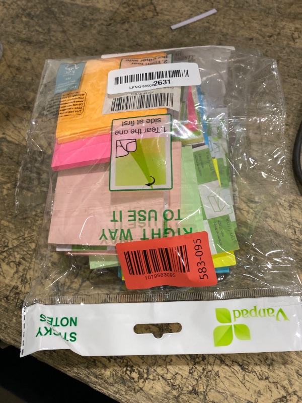 Photo 1 of (24 Pads) Sticky Notes 3x3 Inches,Bright Colors Self-Stick Pads, Easy to Post for Home, Office, Notebook