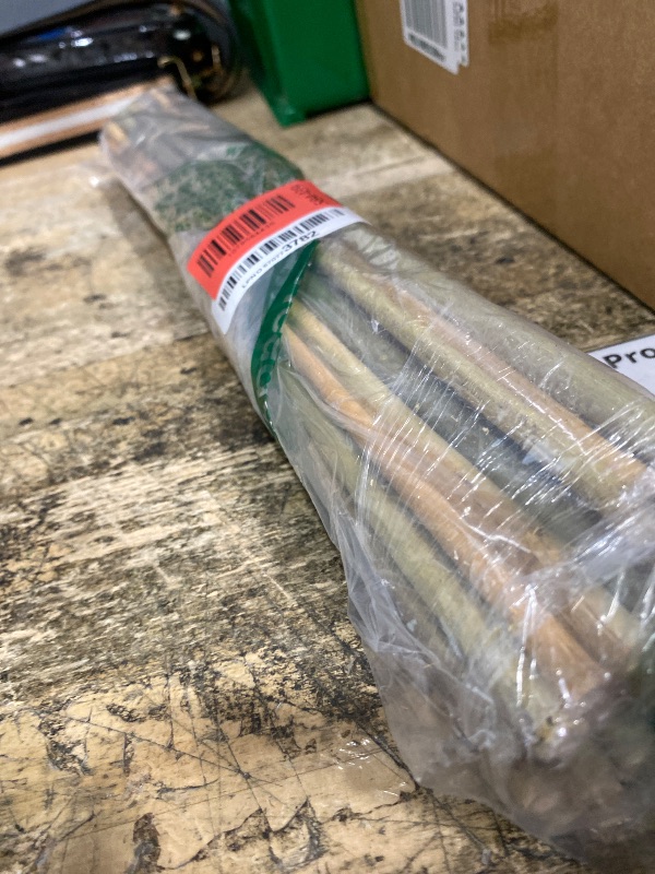 Photo 1 of [32 Pcs] Garden Stakes, 18 Inches Natural Bamboo Plant Stakes, Plant Support Stakes with Twist Ties, Bamboo Sticks for Tomatoes, Beans, Flowers, Potted Plants, Indoor and Outdoor Climbing Plants