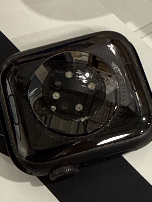 Photo 1 of **LOCKED TO PREVIOUS OWNER, NOT IN ORIGINAL PACKAGING** Apple Watch Series 6 (GPS, 40mm) - Space Gray Aluminum Case with Black Sport Band (Renewed)