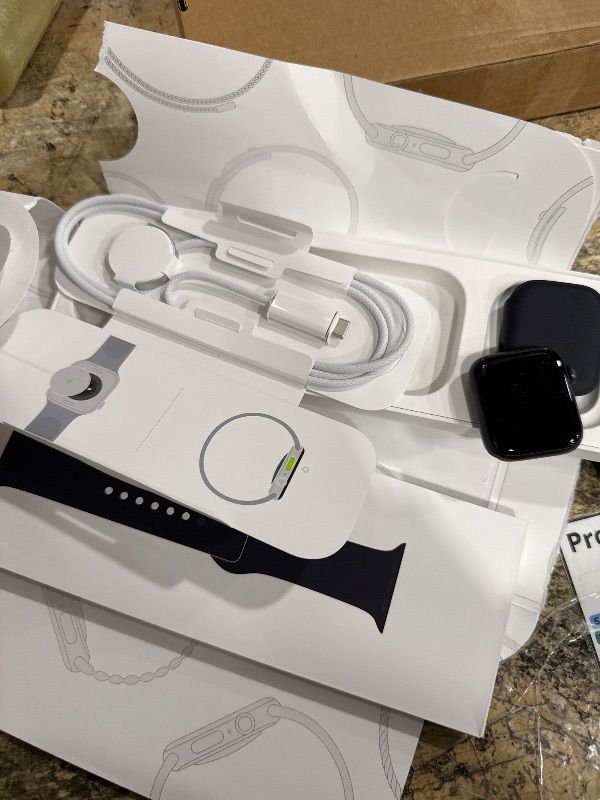 Photo 1 of **LOCKED TO PREVIOUS OWNER, NOT IN ORIGINAL PACKAGING** Apple Watch Series 6 (GPS, 40mm) - Space Gray Aluminum Case with Black Sport Band (Renewed)