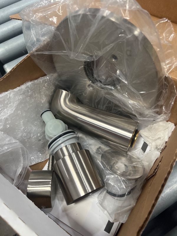 Photo 1 of **FACTORY SEALED**  Delta Faucet Modern Brushed Nickel Tub and Shower Trim Kit, Shower Faucet with Single-Spray Touch-Clean Shower Head, Stainless T14459-SS-PP (Valve Not Included)