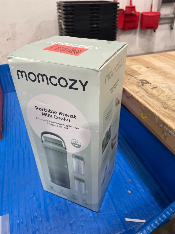 Photo 1 of **FACTORY SEALED**  Momcozy 22oz Portable Breast Milk Cooler for Outdoor, Life Saver with 360° Total Cooling for 24 Hours, Larger Capacity Travel Breastmilk Chiller with 2pcs Baby Bottles for Breastmilk Storage, Green