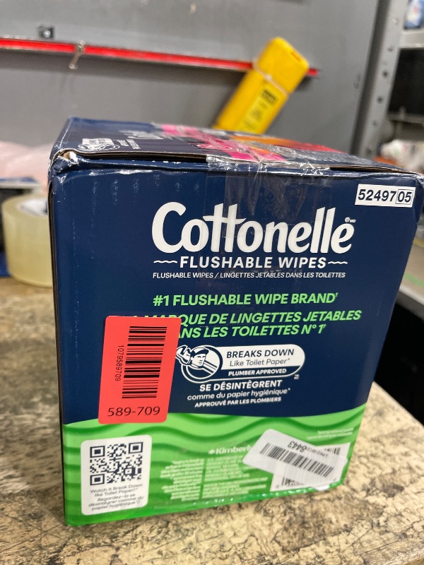 Photo 1 of ***8 PACK**Cottonelle GentlePlus Flushable Wet Wipes with Aloe & Vitamin E, , 42 Wipes Per Pack Total Wipes), Packaging May Vary