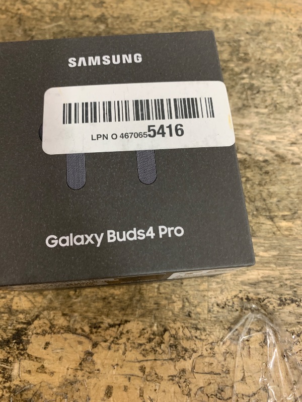 Photo 1 of ***HAS ISSUES RESPONDING TO TOUCH***
Samsung Galaxy Buds 4 Pro (2026) AI True Wireless Bluetooth Earbuds, Hi-Res Audio, 2-Way Speaker, ANC 2.0, Optimized Comfort, IP57, Live Translation, Black [US Version, 2 Yr Warranty]