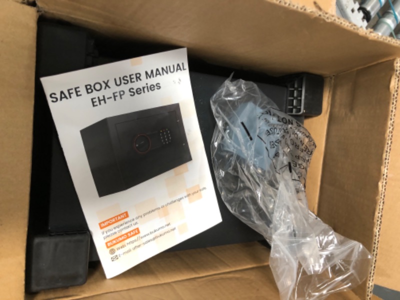 Photo 1 of [2026 0.5H 1700°F] Small Fireproof Safe for Home, 14.8Lbs Heavy Duty Fire Safe Box for Office & Home Security, with Alarm System, Sensor LED Light, Wall Mountable, Mini Safes for Home Use