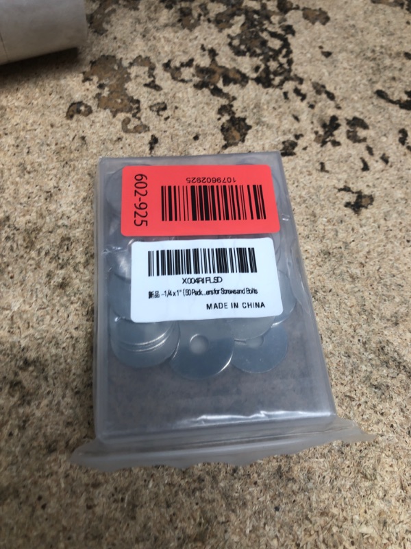 View 2 of 1/4 x 1'' (50 Pack) Stainless Steel Fender Washers, 1'' OD, (18-8) 304 Stainless Steel Metal Repair Washers for Screws and Bolts