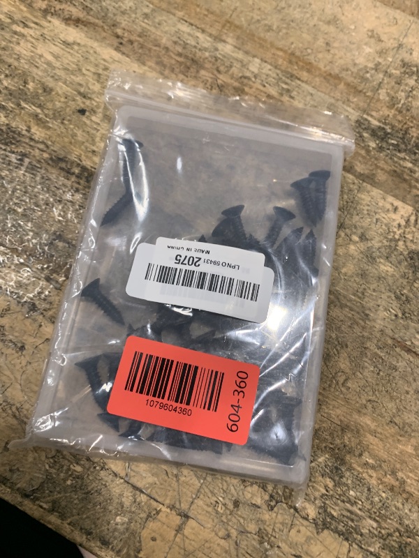 Photo 1 of #14 x 1 (50 Pack) Flat Head Sheet Metal Screws Phillips Drive Self-Tapping Wood Screws, Black Oxide 304 Stainless Steel Screw (18-8), Corrosion Resistant Screws