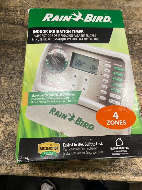 Photo 1 of ***MISSING PARTS***Rain Bird SST400IN Simple-to-Set Indoor Sprinkler/Irrigation System Timer/Controller, 4-Zone/Station (This New/Improved Model Replaces SST400I)