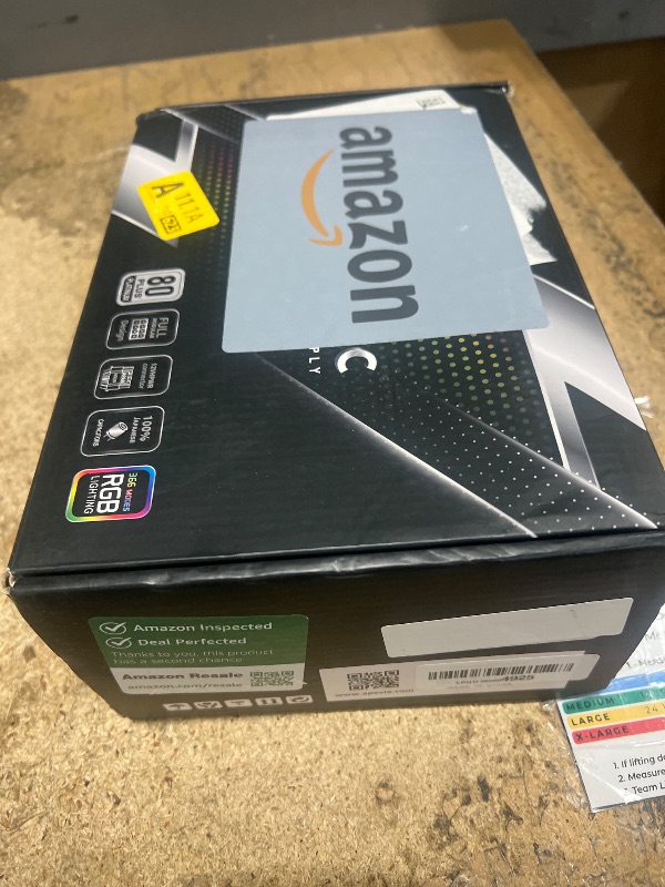 Photo 1 of ***MISSING CABLES***
Apevia ATX-MT1200W Mystic 1200W Fully Modular 80+ Platinum Certified, PCIe 5.0 & ATX 3.0 Ready Active PFC ATX RGB Gaming Power Supply, Includes Gen 5 12VHPWR Connector & 366 RGB Light Modes