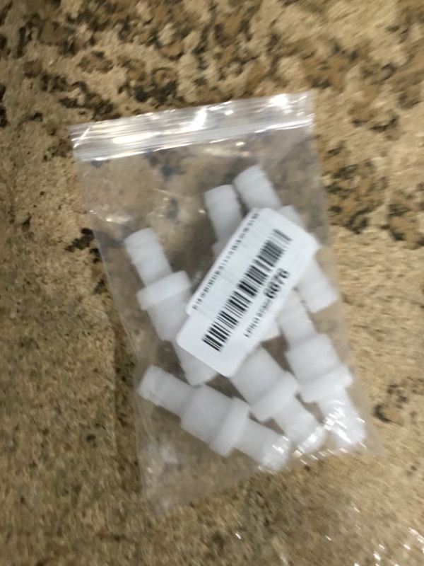 Photo 1 of 1/2" One Way Inline Check Valve 2 Pcs, Non Return Ozone Resistance PVDF Plastic One-Way Fuel Oil Water Gas Pump Air Check Valve