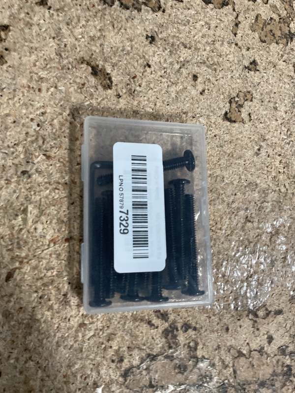 Photo 1 of 1/4-20 x 2 Flat Head Socket Head Screw Furniture Bolts Countersunk Connector Screws, Stainless Steel 18-8 (304), Black Oxide, Fully Threaded, 10 PCS