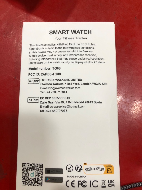 Photo 1 of
eBay
TG08 Smart Watch Bluetooth Calling Fitness Tracker iPhone Android Black
Price history