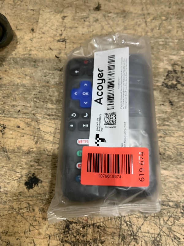 Photo 1 of (Pack of 2) Replacement Remote Control Only for Roku TV, Compatible for TCL Roku/Hisense Roku/Onn Roku/Sharp Roku/Element Roku/Westinghouse Roku/Philips Roku Smart TVs (Not for Roku Stick and Box)
