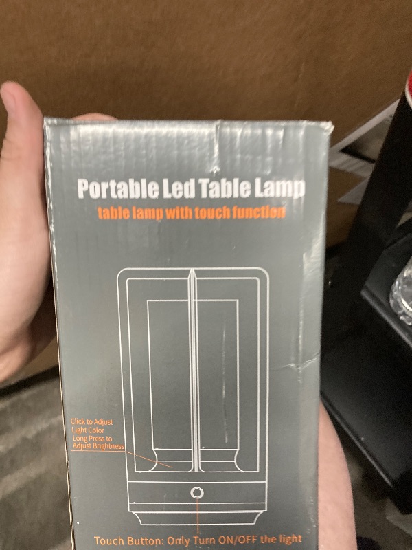 Photo 1 of **broken**OCATO Rechargeable Table Lamp with 7 RGB: Portable Desk Lamp 3 Color Stepless Dimming Wireless Metal Battery Operated Cordless LED Lamps for Indoor Outdoor Bedroom Restaurant Coffee Shop Camping Gold