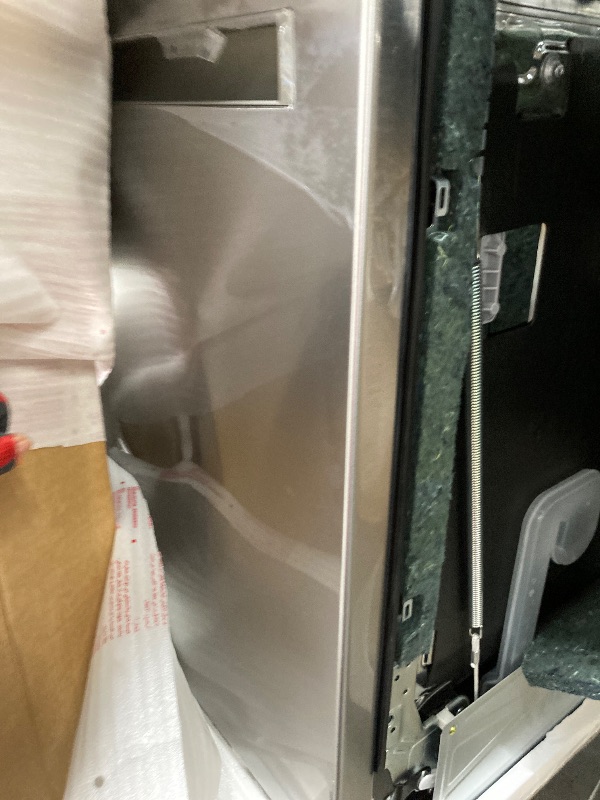 View 2 of ***It is used; it is unknown if any parts are missing. There is a small dent on one side, and it is not known if it works 100%.***Sharp SDW6726MS 24-inch Stainless Steel Dishwasher, 47 dB Library Quiet, Third Rack, Power Wash Sprayer, 12 Place Settings,