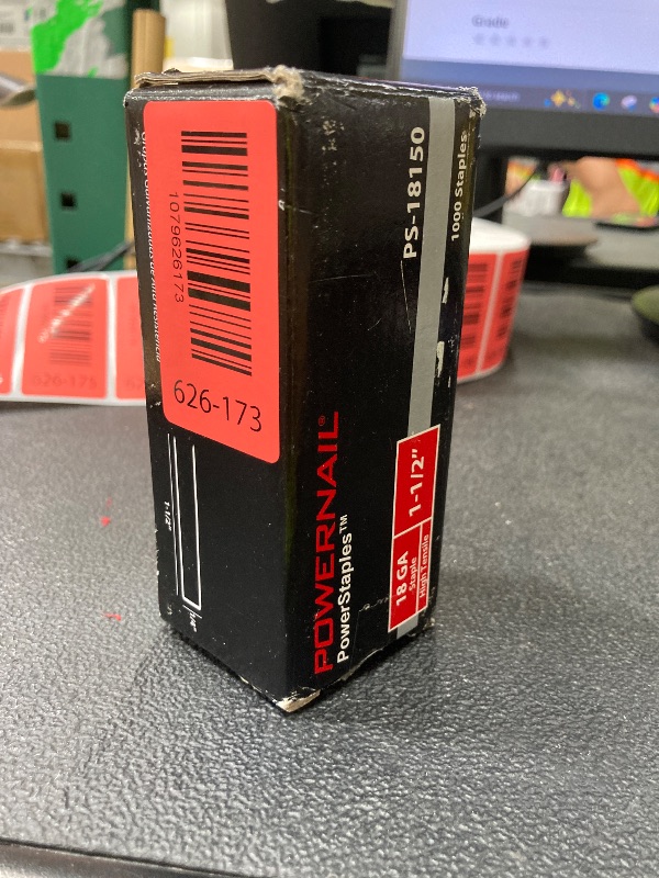 Photo 1 of ***PHOTO AND DESCRIPTION FOR REFERENCE ONLY***  18 Gauge Stainless Steel Brad Nails, 1000 Counts 1-1/2-Inch 18GA Brad Nails, Nail Gun Nails for Pneumatic, Electric Brad Nailer Gun