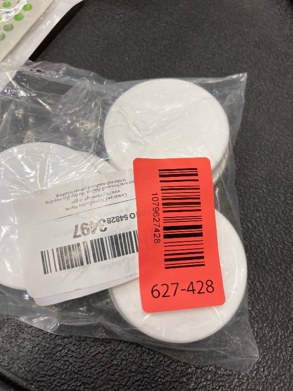 Photo 1 of (6-Pack) Calvana 53mm Reusable Water Jug Caps, Lids for 3 and 5 Gallon Water Jug, Water Bottle Cover Screw Top, Compatible with American Maid Plastic Water Bottles and Jugs Ranging, PP Material, White