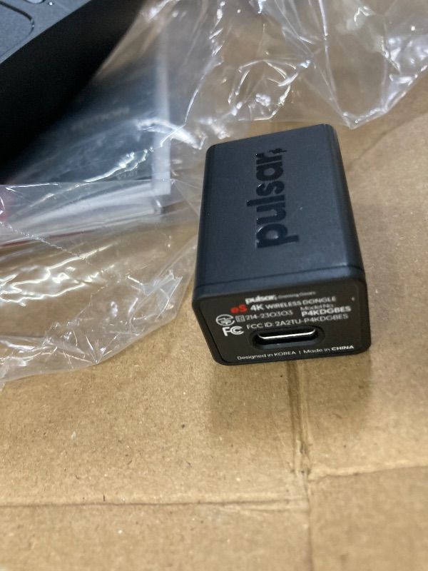 Photo 1 of **RIGHT CLICK SOMETIMES STICKS****Pulsar Gaming Gears - Xlite v3 ES Wireless Gaming Mouse, Ergonomic, Optical Switch, OLED Display, Driverless, PAW3395 Sensor, 100H Battery, 4K dongle Included (Medium, Black) (Renewed)