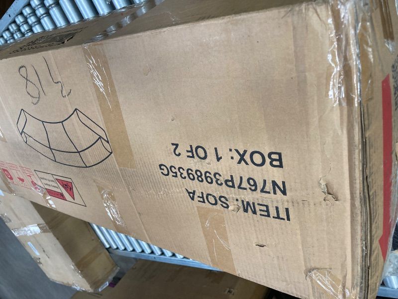 Photo 1 of ***MISSING PIECES, ONLY BOX 1 OF 2****
Christopher Knight Home Amino 118.5" Modular Sectional Sofa Chair, Modern Curved 3-Seater Large Sofa Couches, Comfy Upholstered Sectional Cloud Couch for Living Room, No Assembly Required, Green