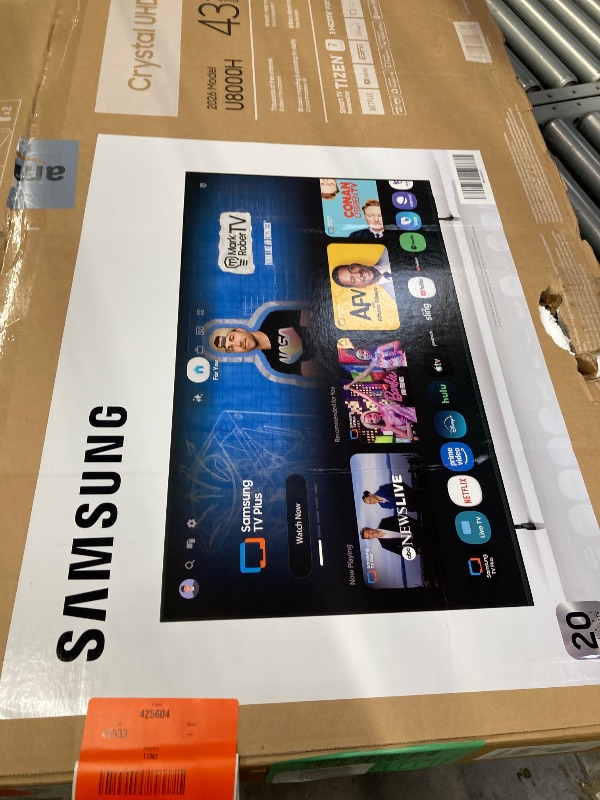 Photo 1 of ***NO RETURN**Samsung 43-Inch Class Crystal UHD U8000H Series Samsung Vision AI Smart TV (2026 Model, 43U8000H) Crystal Processor 4K, Endless Free Content, Motion Xcelerator, Color Booster, Alexa Built-in