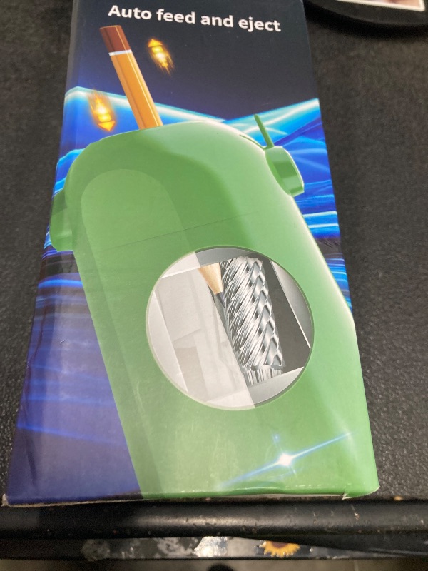 Photo 1 of **PLASTIC COVER OFF/NO C PORT***AFMAT Electric Pencil Sharpener, Fully Automatic Pencil Sharpener for Classroom, Robot Sharpeners for 7-11.5mm No.2/Jumbo/Colored Pencils, Auto in & Out, Rechargeable & Cordess, Hands-Free, PSX5,Green