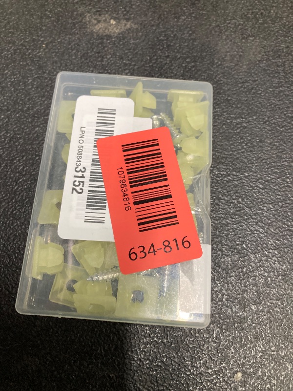 Photo 1 of (Set of 20) License Plate Mounting Kit,Stainless License Plate Screws Nylon Screw Inserts Self Tapping Bolts,Used to Secure Front and Rear License Plates on Cars Trucks and Frames