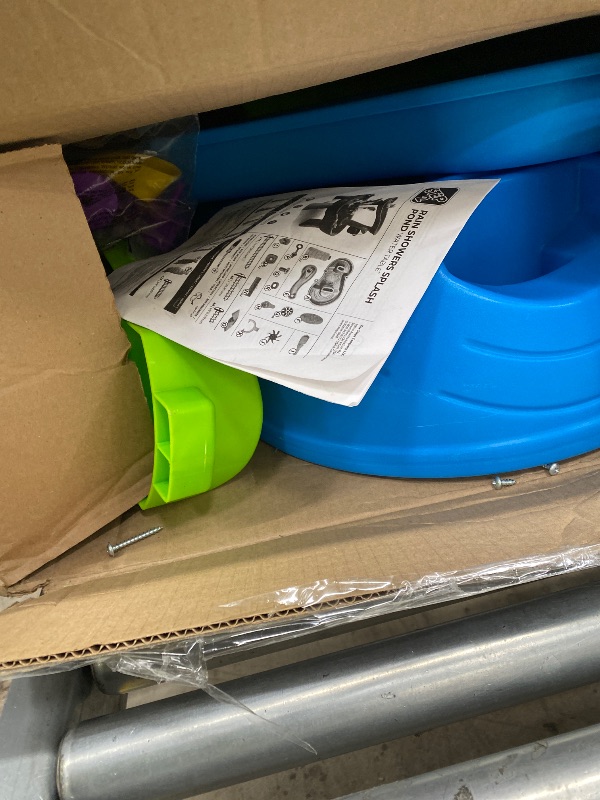 Photo 1 of ***MISSING PIECES -SELLING AS INCOMPLETE PARTS ONLY*** Step2 Rain Showers Splash Pond Water Table, Kids Water and Sand Activity Sensory Playset, Summer Outdoor Toys, 13 Piece Water Toy Accessories, For Toddlers 1.5+ Years Old, Blue & Green