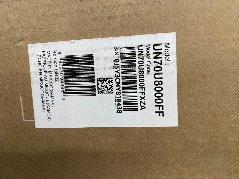 Photo 1 of ***NO REFUND NO RETURNS PARTS ONLY*****Samsung 70-Inch Class Crystal UHD U8000F 4K Smart TV (2025 Model) Endless Free Content, Processor, MetalStream Design, Knox Security, Alexa Built-in