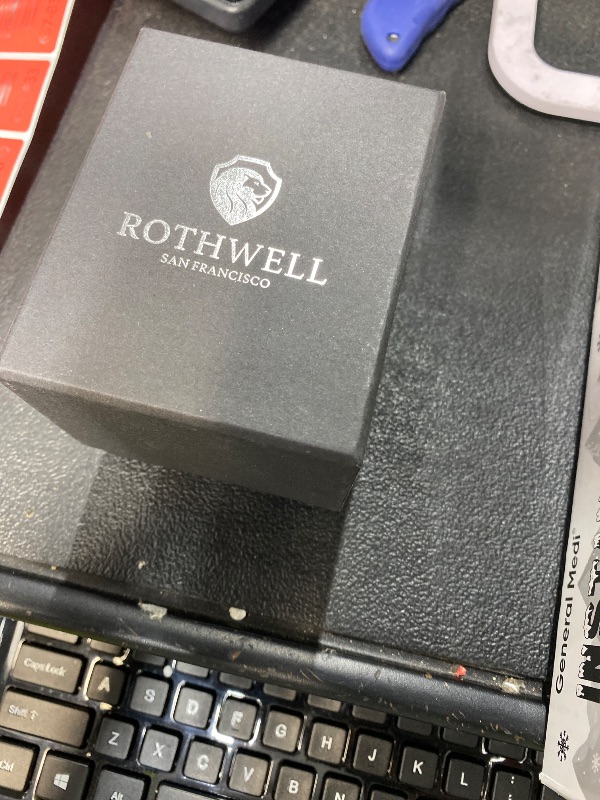 Photo 1 of **only box cover ***ROTHWELL Single Watch Travel Case | Compact PU Leather Protective Box with Microsuede Interior | Fits Watches & Smartwatches Up to 55mm (Tan/Brown)