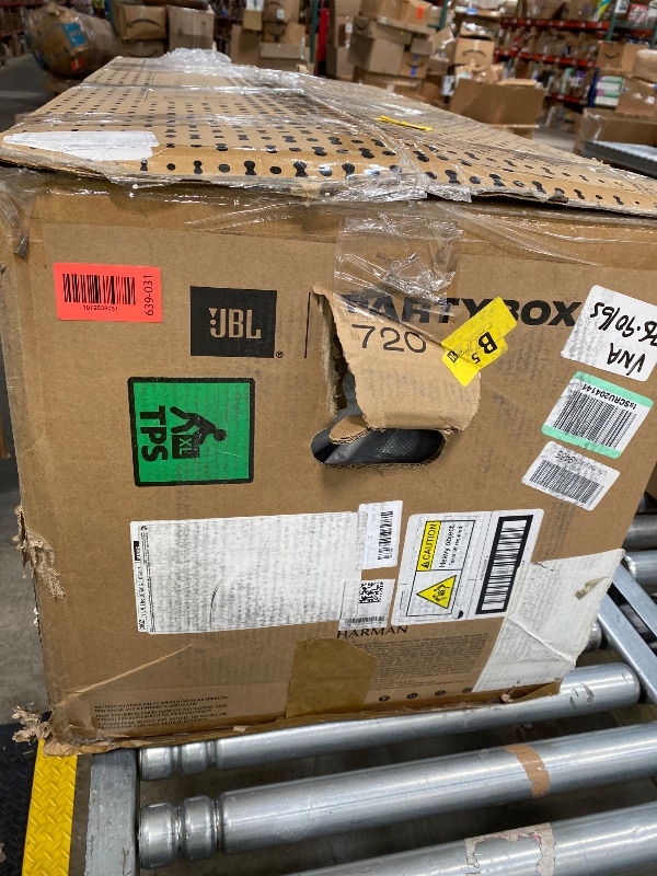 Photo 1 of **IN WRONG BOX**
SIMILAR TO JBL PartyBox 720 - Loudest Battery-Powered Party Speaker with Superior Pro Sound and a Futuristic lightshow, Up to 15 Hours Playtime & IPX4 Splash Proof (Black)