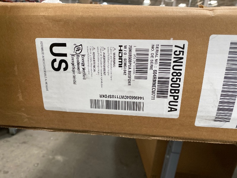 Photo 1 of *****Broken. For Parts Only. No refund. NO Return*******LG 75-Inch Class Nano AI 4K NU85 Series Smart TV w/AI Sound Pro, HDR10, AI 4K Super Upscaling, Filmmaker Mode, Wow Orchestra, Compatible with Alexa (75NU850BPUA, 2026)