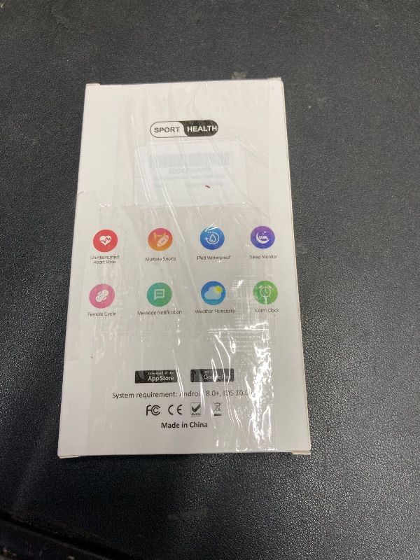 Photo 1 of ***************Couldn't be tested watch dead, needs charging.*********************Health Fitness Tracker, Smart Watch with 24/7 Heart Rate and Blood Oxy-gen Monitor, Sleep Tracker with IP68 Waterproof, Activity Tracker Pedometer Step Counter for Women Men