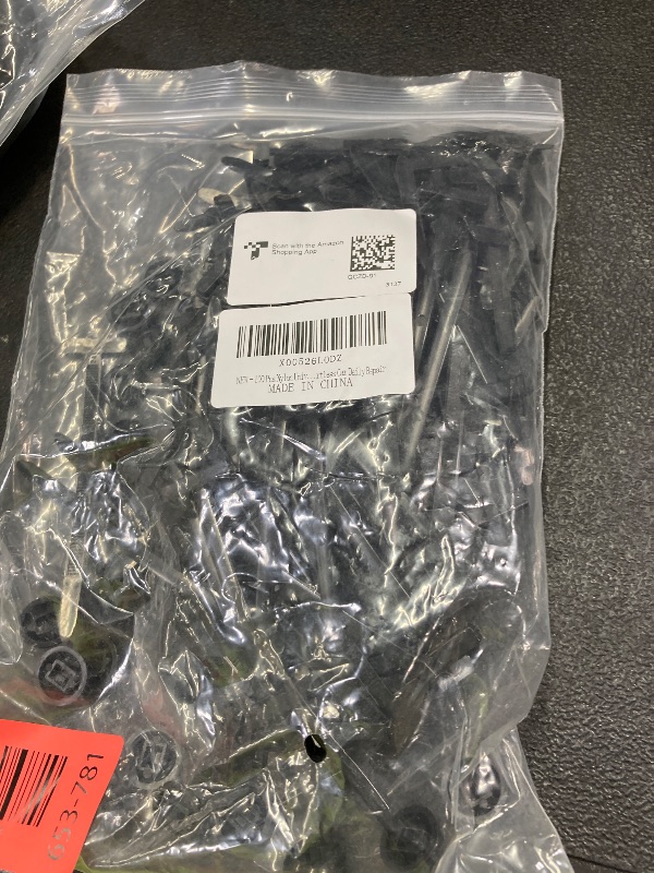 Photo 1 of 100 Pcs Nylon Universal Cable Tie Buckle for Car - Self-Locking and Easy Install Zipper Clips with Pin & Button Design - UV-Resistant Fixion Tools Zip Tie for Quick and Effortless Car Daily Repair
