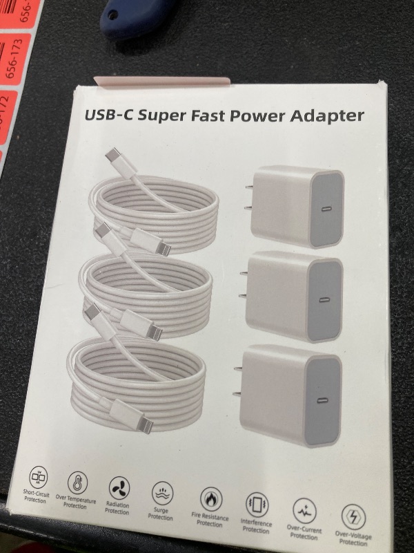 Photo 1 of ?Apple MFi Certified?iPhone Charger Fast Charging,3Pack Apple Charger Adapter Super Fast Charger iPhone 6FT USB C to Lightning Cable Cord for iPhone 14 Pro Max/14 Plus/13 MiNi/13/12/11/10/X/SE/AirPods