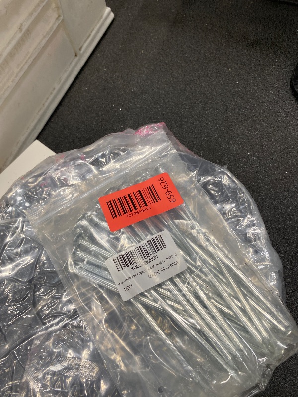 Photo 1 of ***MISSING PIECES -SELLING AS INCOMPLETE SET*** Metal Stakes, 19Pcs 6 Inch Galvanized Landscape Spikes, Garden Nails for Turf, House Construction, Carpentry NailTent and More