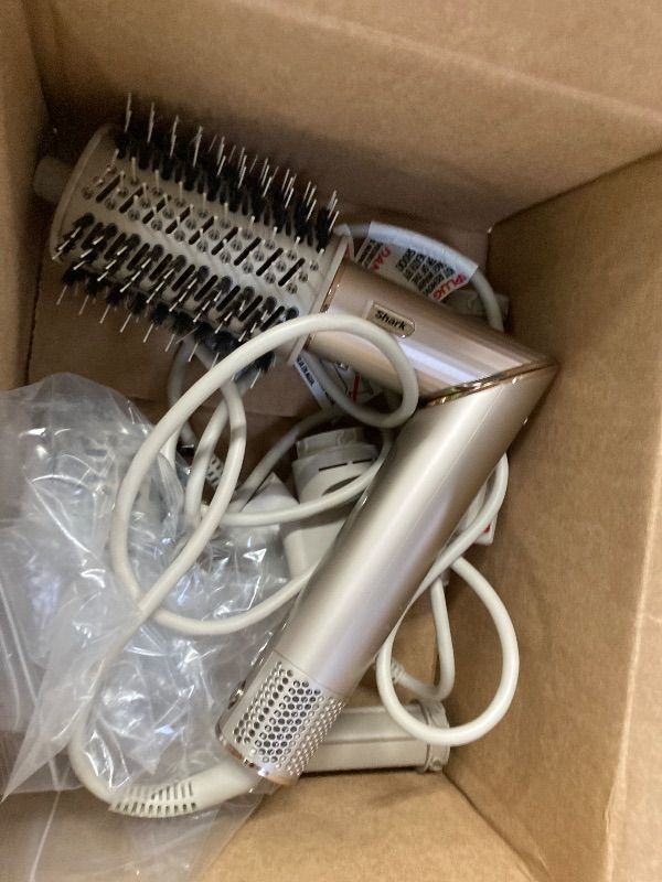 Photo 1 of ***PARTS ONLY***Shark FlexStyle | Air Multi-Styler & Drying System | Hair Dryer Brush for Blowouts with Coanda Auto- Wrap Curlers, Oval & Paddle Brush & Concentrator Attachment | Stone | HD430
