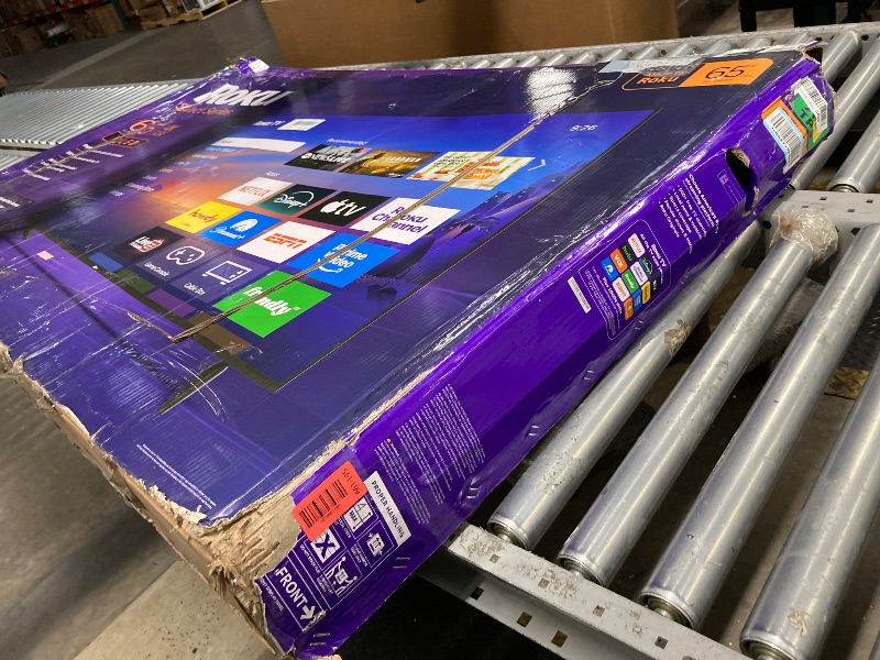 Photo 1 of ****** no return***** no refund****** only for parts ******** Roku Smart TV 2026 – 65-Inch Select Series, 4K QLED TV – Roku TV with Voice Remote – Flat Screen QLED Television with Wi-Fi for Streaming Live Local News, Sports, & Movies – Bluetooth Headphone