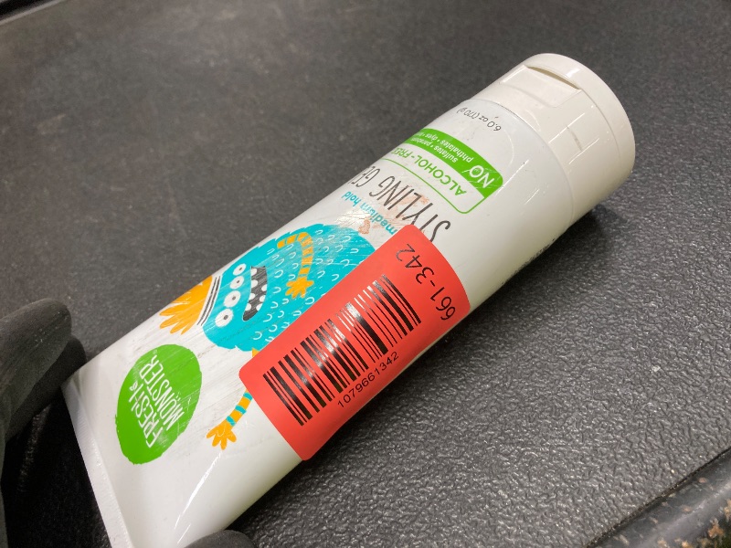 Photo 1 of *Scratched* Fresh Monster Kids Hair Styling Gel, Medium Hold Alcohol-Free, Natural Hair Gel for Kids & Toddlers (6oz.)