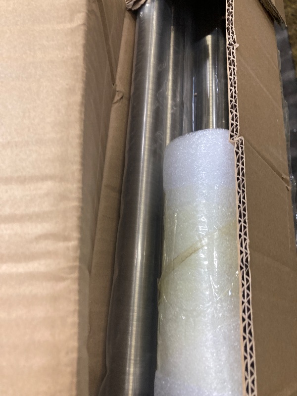 Photo 1 of 1 1/8 Inch Diameter Curtain Rods 144 to 240 Inches(12-20ft), Telescoping Heavy Duty Large Drapery Rod with Adjustable Aluminum Alloy Bracket, Solid End Caps for Windows Decoration, Antique Bronze
