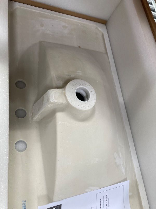 Photo 1 of ***PARTIAL SET/SINK ONLY/NO CABINET****DWVO 36 Inch Bathroom Vanity with Sink Combo, Modern Bathroom Storage Cabinet with Resin Basin, Three Holes, 2 Doors & 3 Drawers, Navy Blue