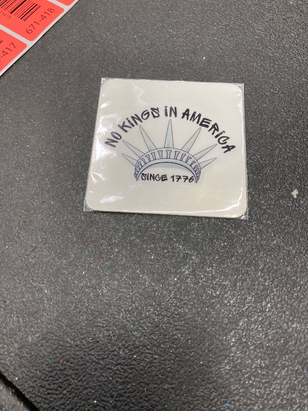 Photo 1 of (3 Psc) No Kings in America Since 1776 Sticker - Anti President Sticker - Political Progressive - Funny Liberal Decal - Political Humor - Not My President - Decal 3 Inch for Laptop Water Bottles