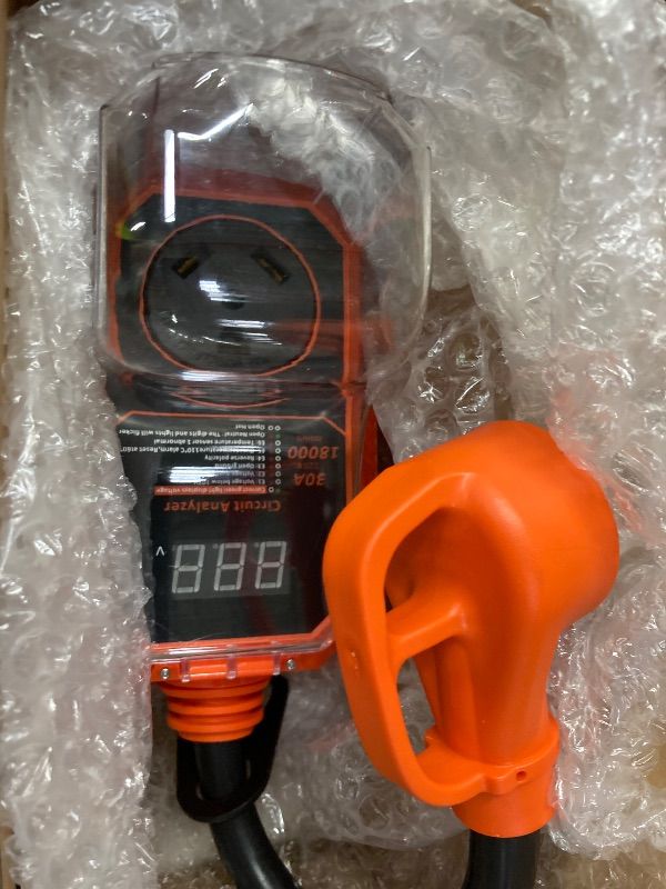 Photo 1 of **PARTS ONLY/NOT ACCURATE****18000J RV Surge Protector 30 Amp, LED Display RV Circuit Analyzer for Voltage Monitoring, Real-Time & Clear Codes, Comprehensive Detection, IP68 Waterproof