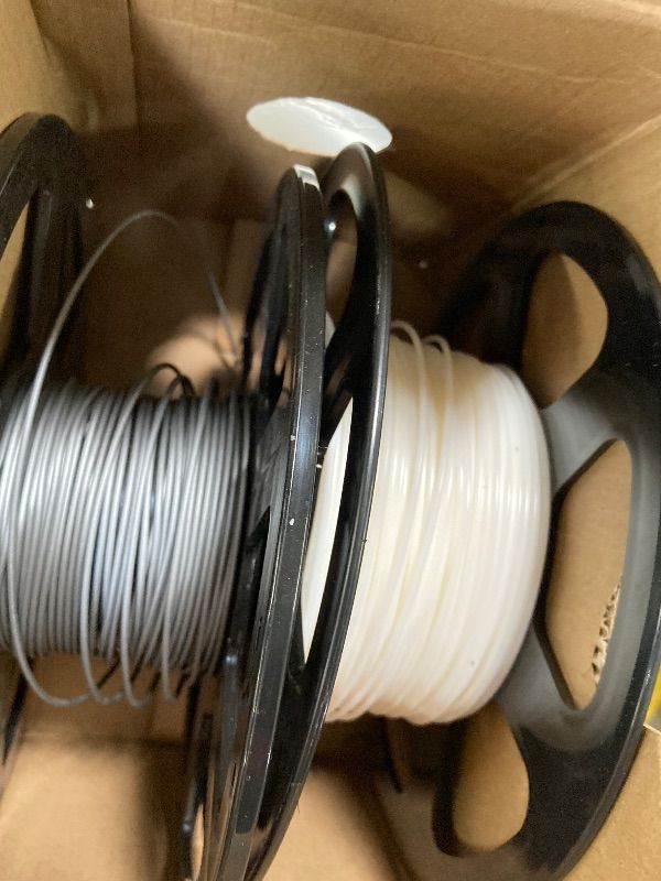 Photo 1 of ***USED*** Creality Hyper PLA Filament Bundle 2KG, RFID 3D Printer Filament PLA 1.75mm for High Speed 30-600mm/s, Support CFS, Fits for Most 3D Printers (Black & White)