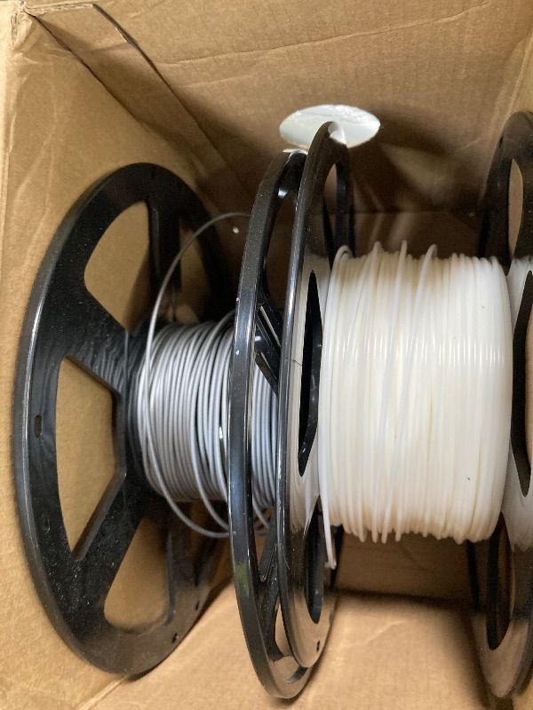 Photo 1 of ***USED*** Creality Hyper PLA Filament Bundle 2KG, RFID 3D Printer Filament PLA 1.75mm for High Speed 30-600mm/s, Support CFS, Fits for Most 3D Printers (Black & White)