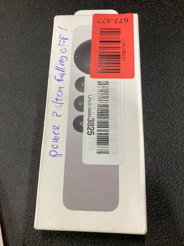 Photo 1 of **PARTS ONLY/DAMAGED POWER BUTTON***Apple TV Siri Remote (3rd Generation)