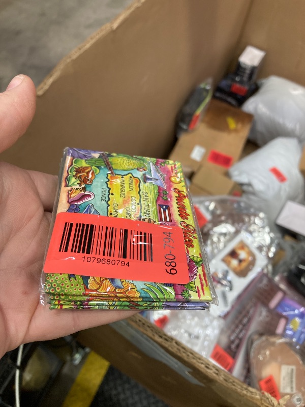 Photo 1 of **4** Puerto Rico Map Acrylic Magnet, Colorful Travel Souvenir, Refrigerator Accessory, 3.5 x 2.5 Inches