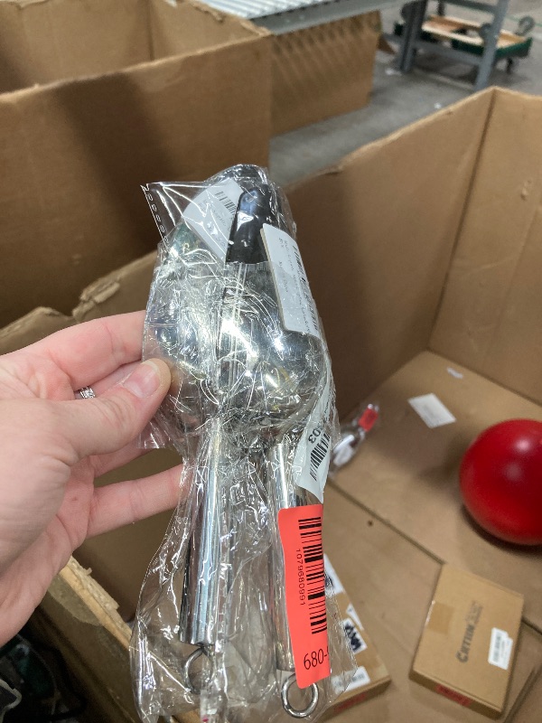 Photo 1 of **2 PIECES** Metal Ice Scoop 6 Oz?Kitchen Ice Scooper for Ice Maker, Small Food Scoops for Bar Party Wedding Pet Dog Food, Stainless Steel Silver