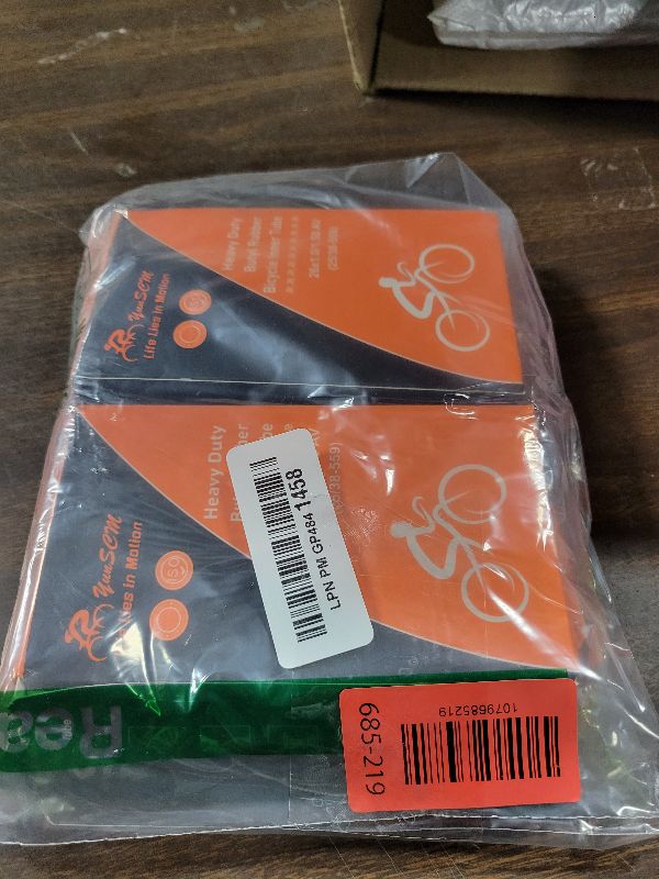 Photo 1 of 2-PCS Heavy Duty Bike Tubes 26x1.25 AV Schrader Valve Compatible with 26x1.0 26 x 1.25 26x1.50 Bicycle Inner Tubes