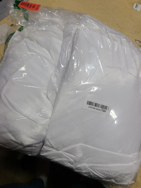 Photo 1 of 10 Pack White Round Tablecloths, 120 Inch Stain Resistant and Wrinkle Polyester Fabric Washable Table Clothes Cover for Kitchen Dining, Wedding, Reception Banquet, Birthday Party, Buffet Restaurant
